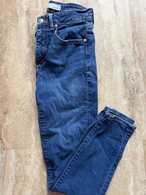 LOFT Women's Dark Blue Skinny Jeans